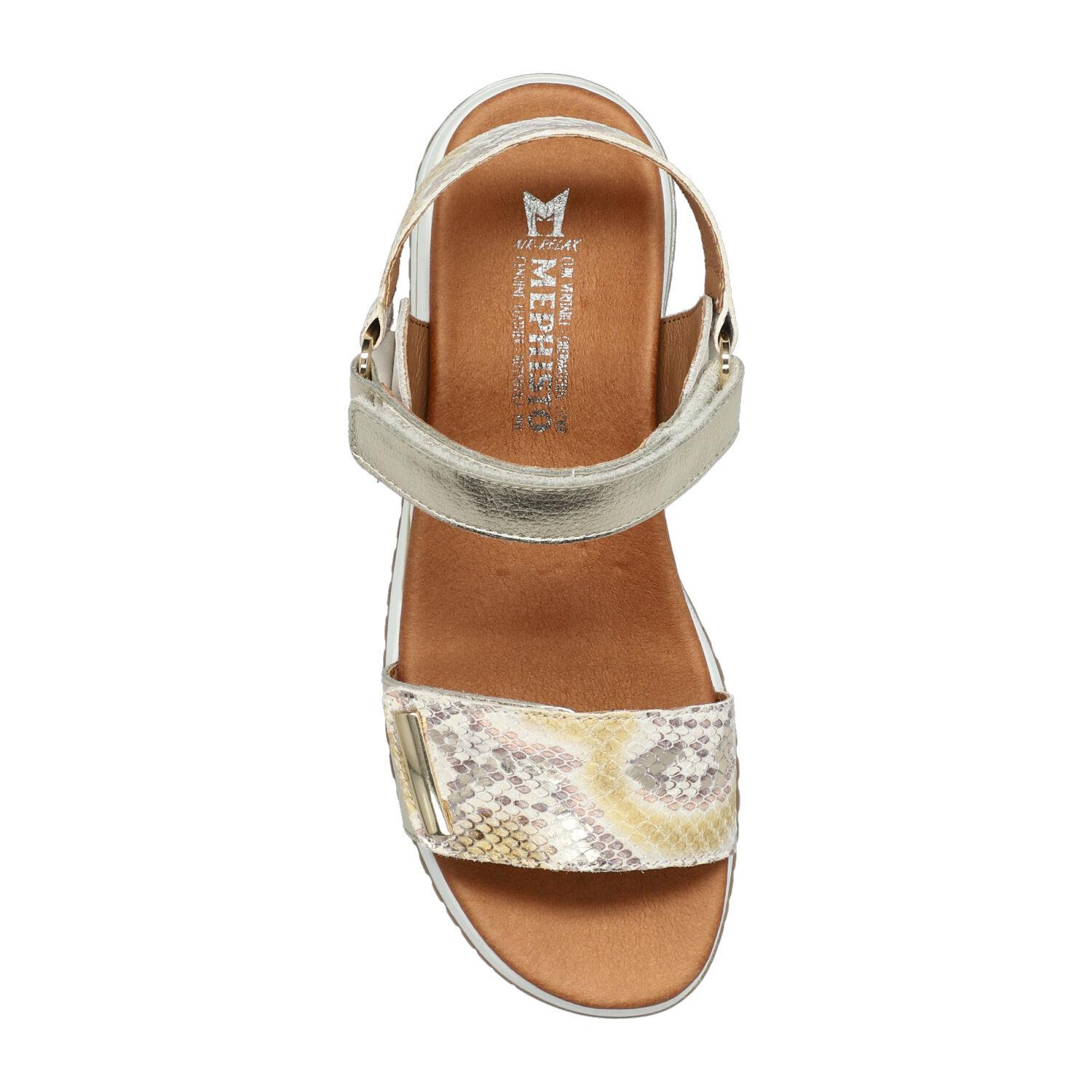 sandales femme modèle Jeanie Or - Mephisto